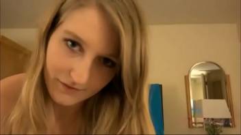 Pale atlhetic blonde Summer Carter in summer vacation with boyfriend - Part 2